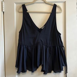 Free People Navy Tank Top